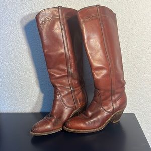 Vintage Frye boots, well loved.